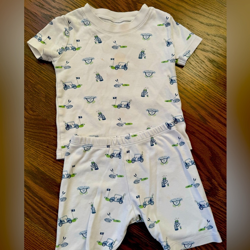 Kissy Kissy Baby Golf Club Print PJs 18-24 Months